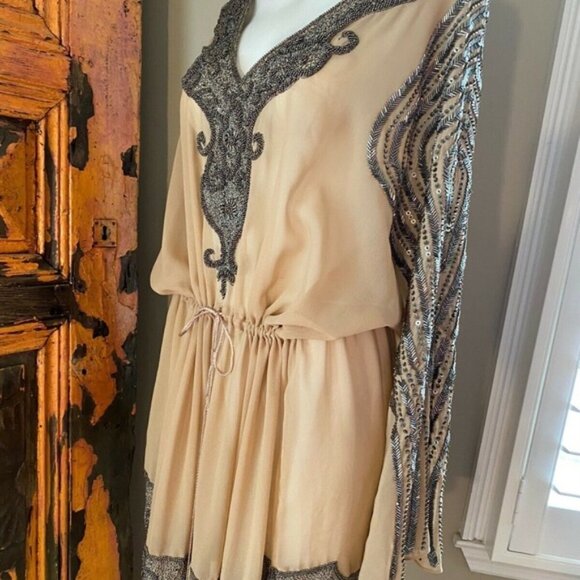 Diamond for Eden Beaded and Sequin Tunic/Dress/Cover-up One Size - Picture 4 of 7